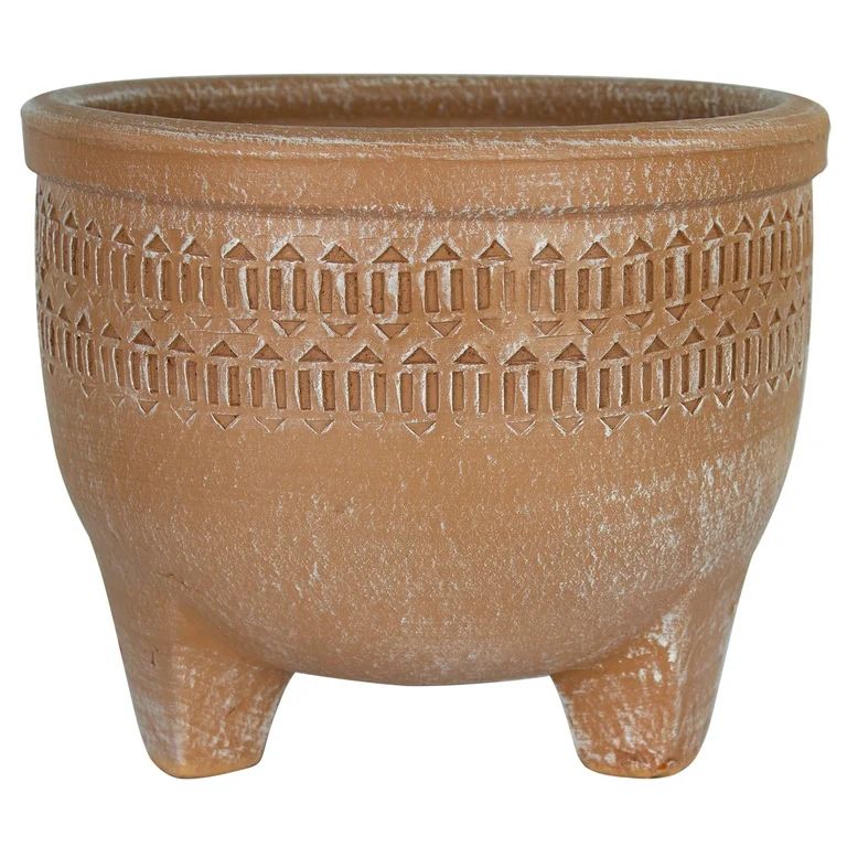 Better Homes & Gardens 13.5in Ellington Clay Footed Bowl,Terracotta | Walmart (US)