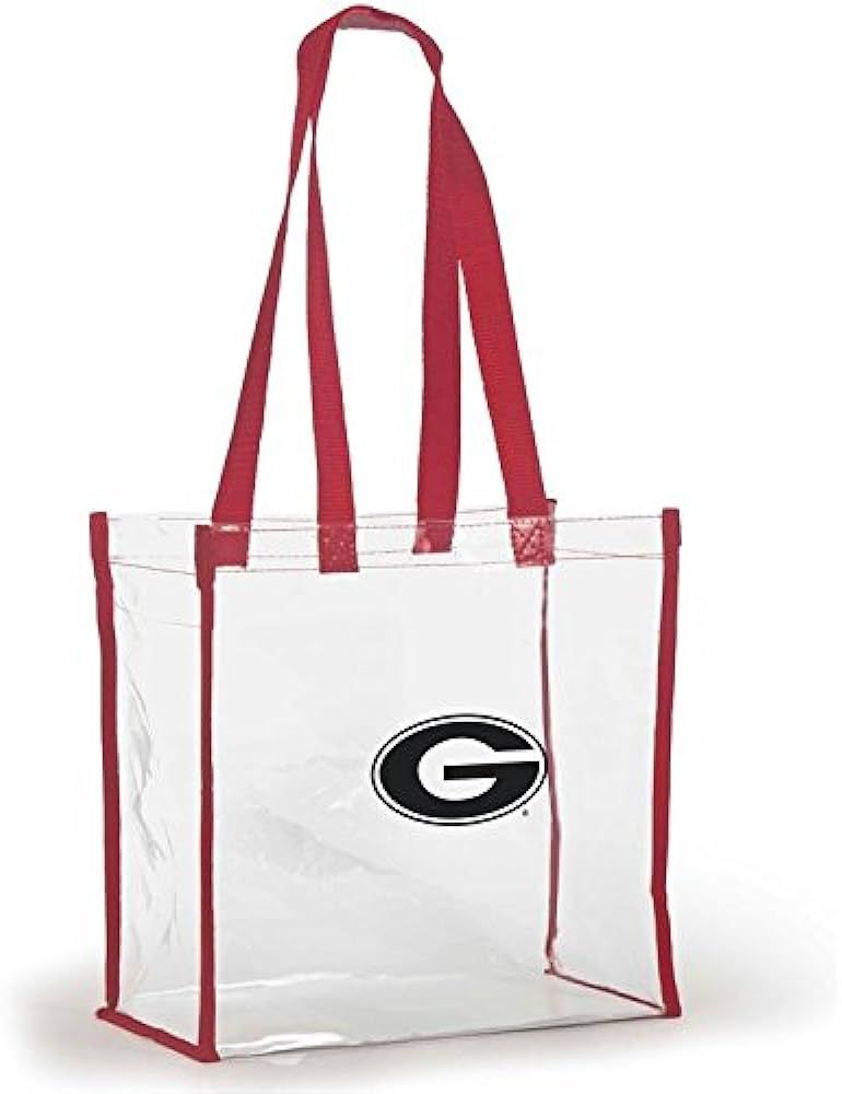 Desden Open Top Stadium Tote, Clear with Long Handles for Georgia Bulldogs Fans. | Amazon (US)