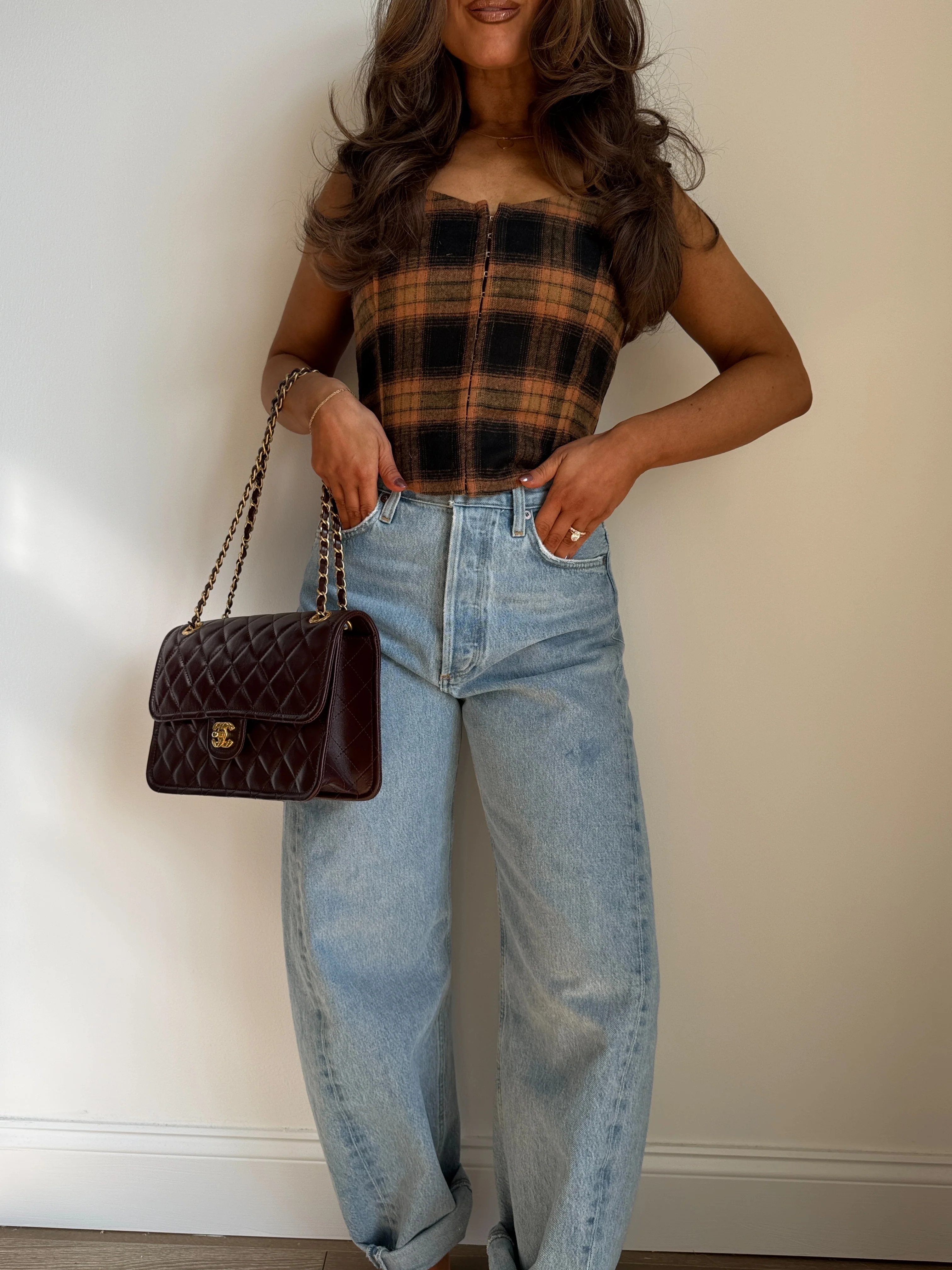 Game Day Flannel Corset Top | Shop Your Darling Style