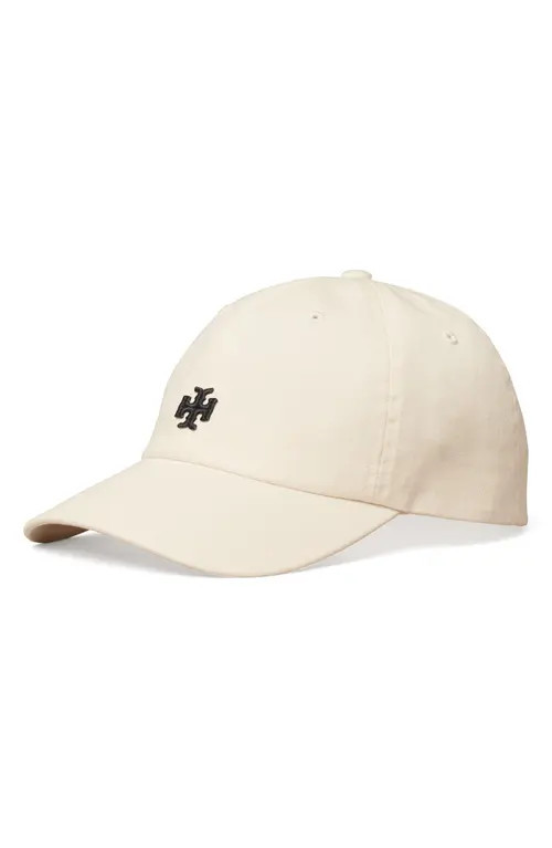 Tory Burch Logo Baseball Cap in Ivory Pearl at Nordstrom | Nordstrom