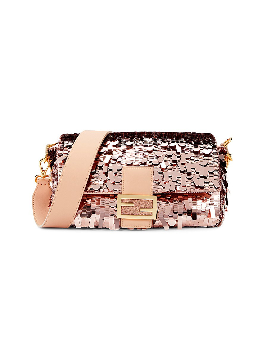 Fendi Women's Sequin Baguette Shoulder Bag - Pink | Saks Fifth Avenue OFF 5TH