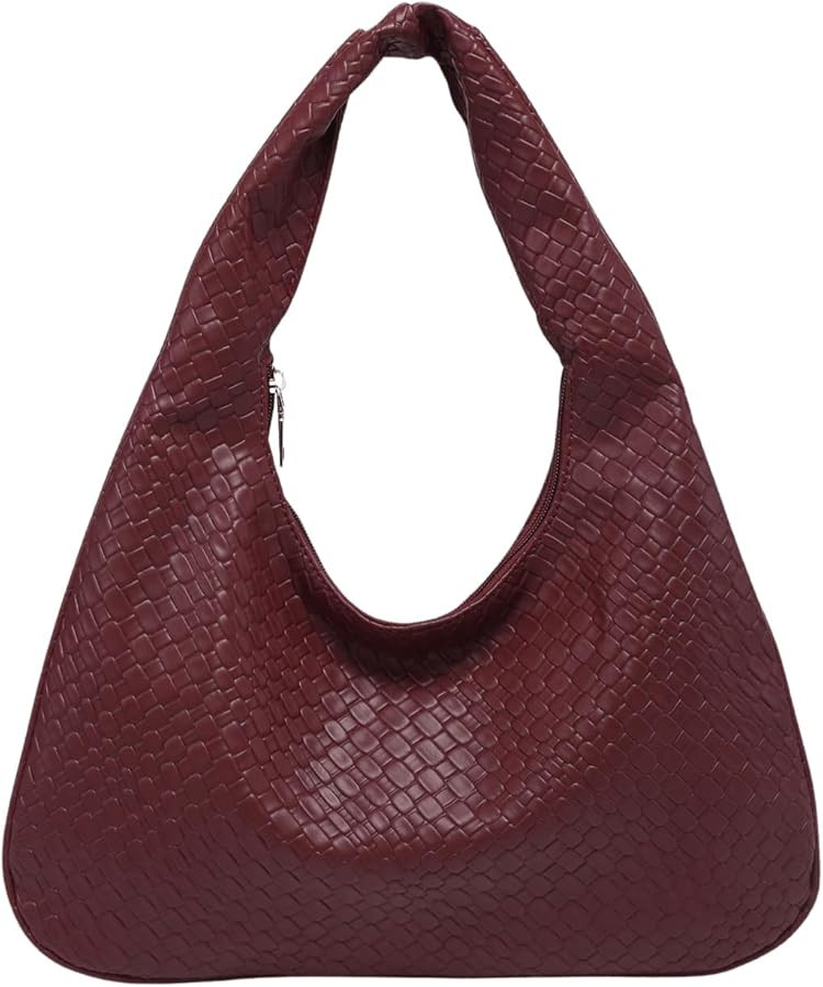 Verdusa Women's Woven Leather Hobo Shoulder Bags Top Handle Braided Underarm Purse | Amazon (US)