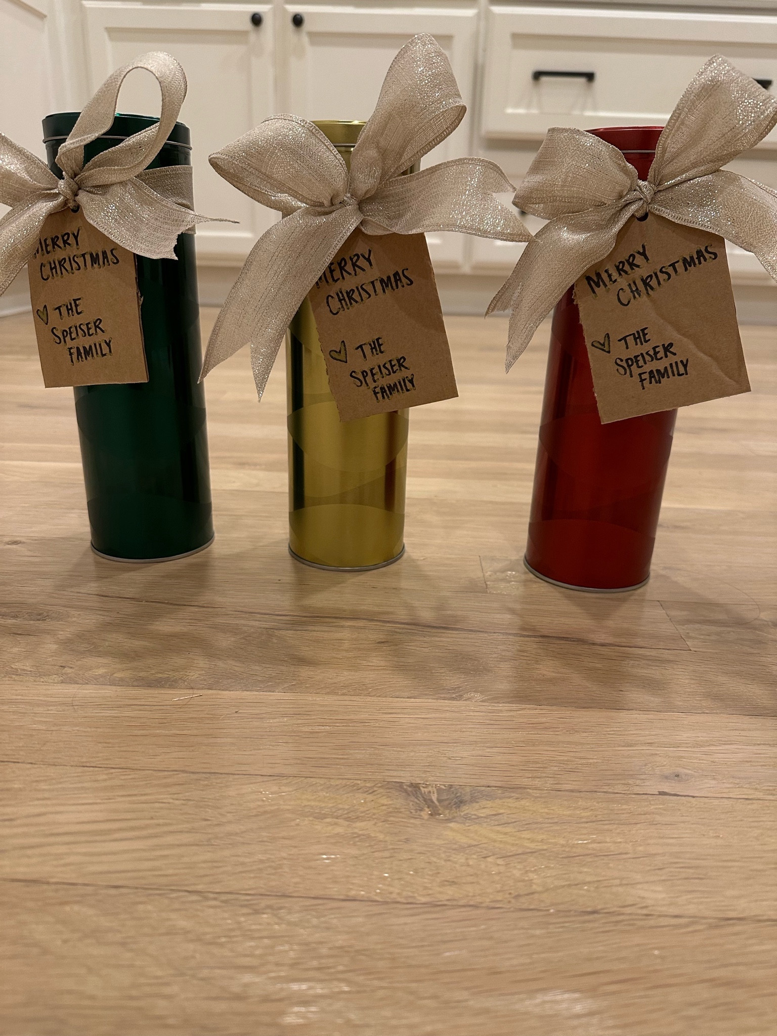 Here is an easy last-minute gift I put together for our neighbors. 

The cookie tins and ribbon are from Sam’s. The gift tags are made from a cardboard box. I just cut rectangles, punched a hole at the top and wrote on them with a sharpie.


@Morgan.Speiser 
last minute gifts, gift ideas, neighbor gifts. 





@Morgan.Speiser 

#LTKSeasonal #LTKGiftGuide #LTKHoliday