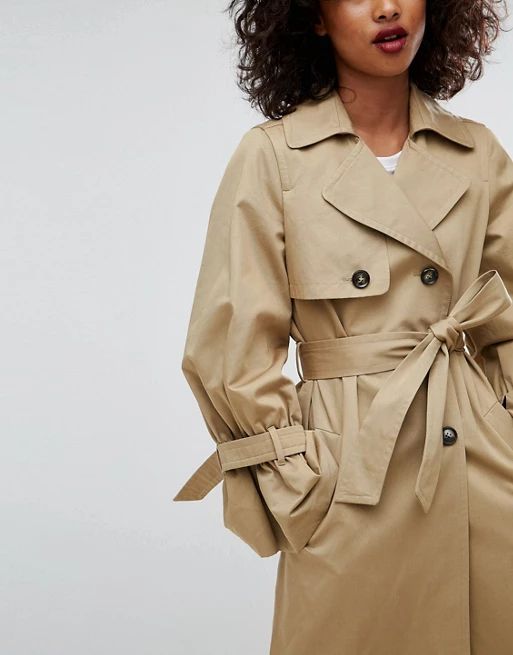 ASOS Trench with Statement Sleeve | ASOS US