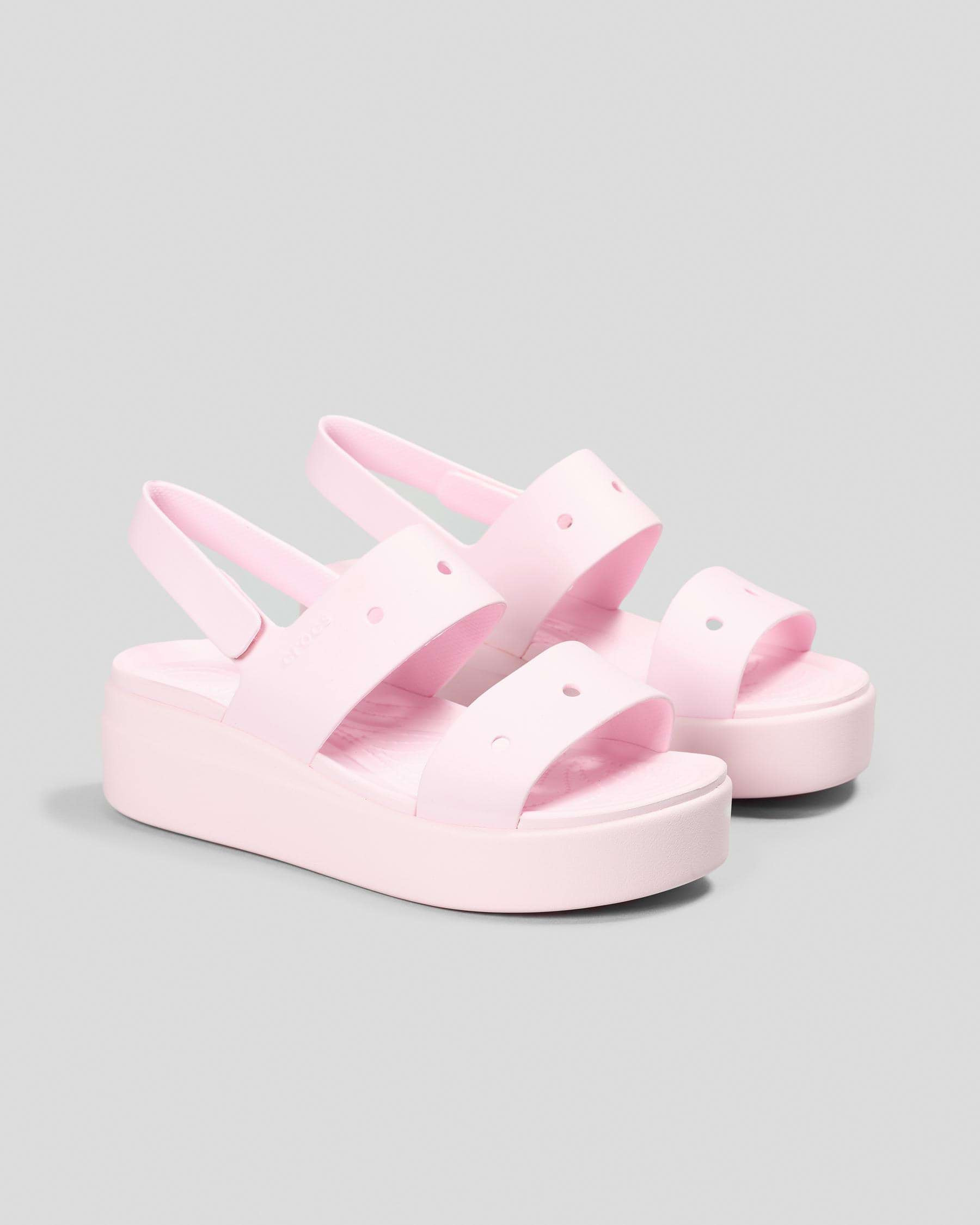Crocs Women's Brooklyn 4 U Sandals in Pink Milk Size M9W11 | City Beach (US)