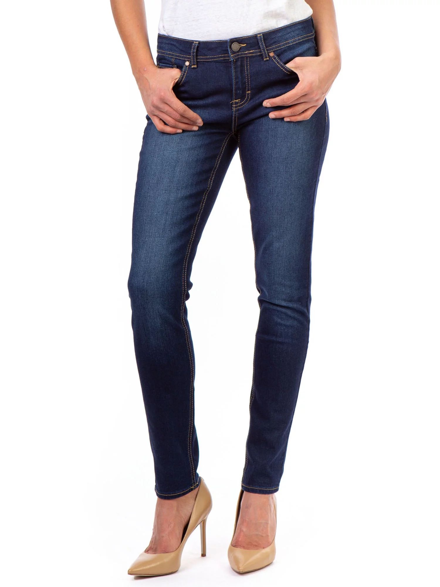 Jordache Women's Mid Rise Skinny Jeans | Walmart (US)