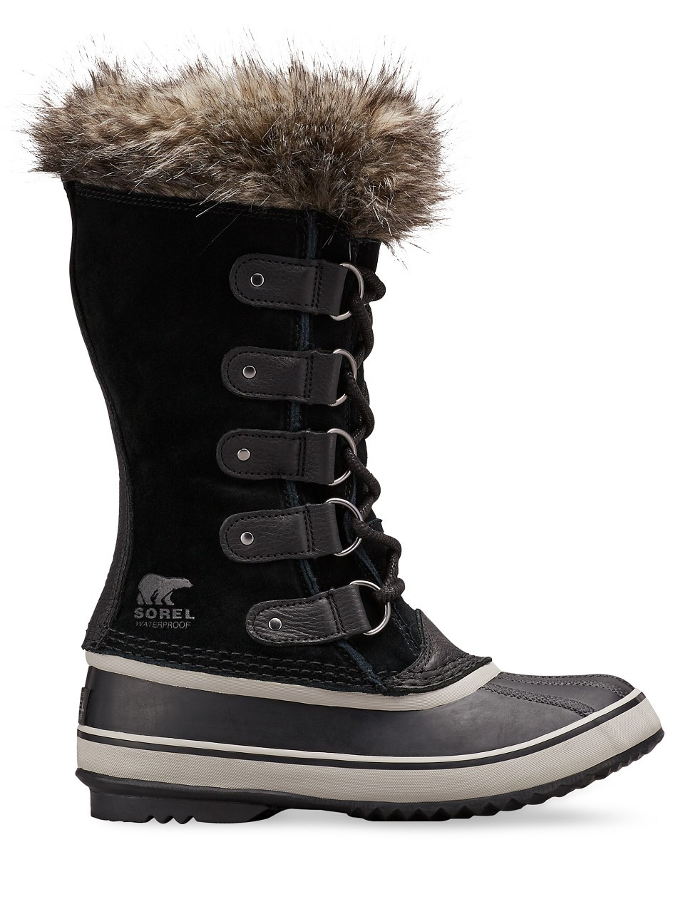 Women's Joan of Arctic Suede & Faux-Fur Snow Boots - Black Quarry - Size 9 | Saks Fifth Avenue