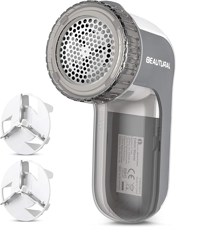 BEAUTURAL Fabric Shaver and Lint Remover, Sweater Defuzzer with 2-Speeds, 2 Replaceable Stainless... | Amazon (US)
