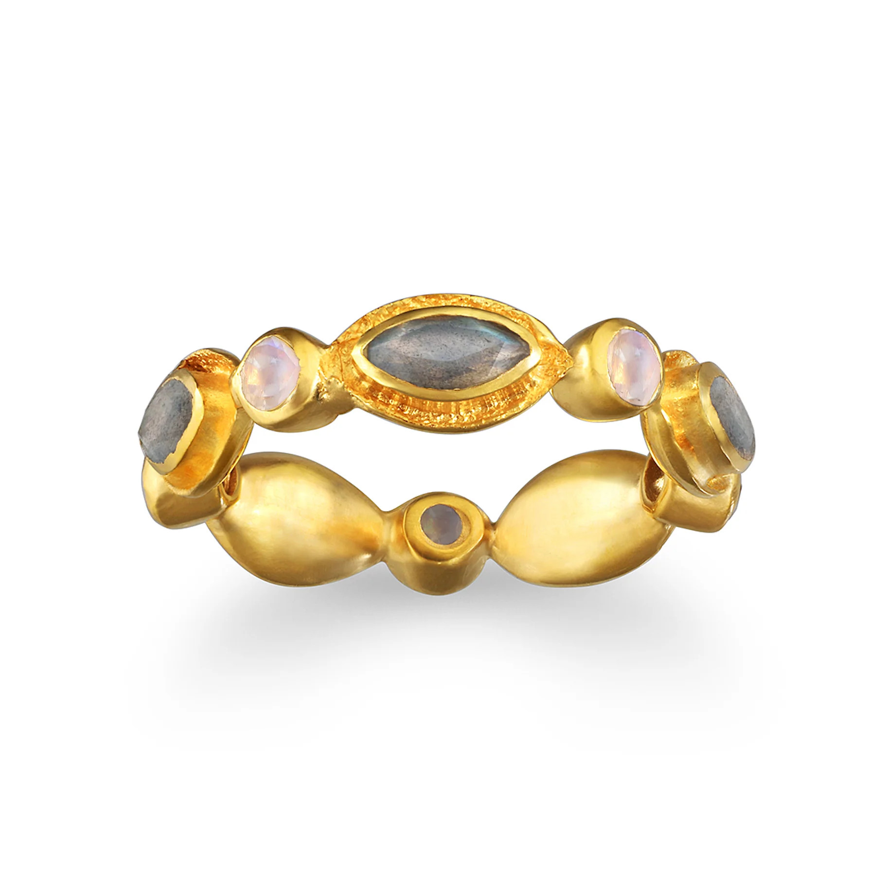 Labradorite & Moonstone Ring | Satya Jewelry