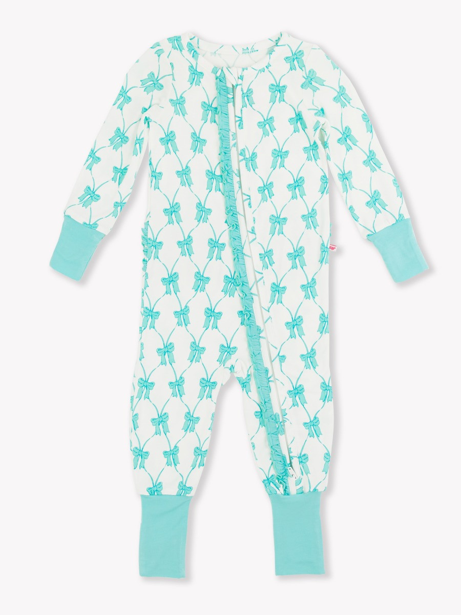 Ruffle One Piece Convertible Pajamas | RuffleButts / RuggedButts