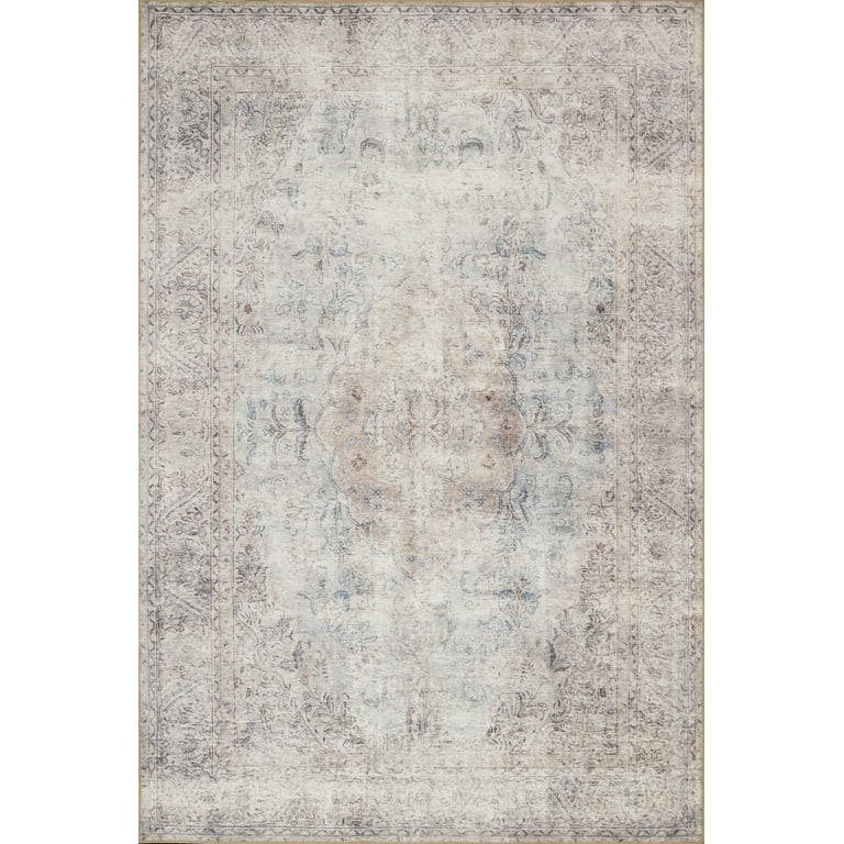 Loloi II Loren Collection LQ-04 Silver / Slate Oriental Area Rug 8'-4" x 11'-6" | Walmart (US)