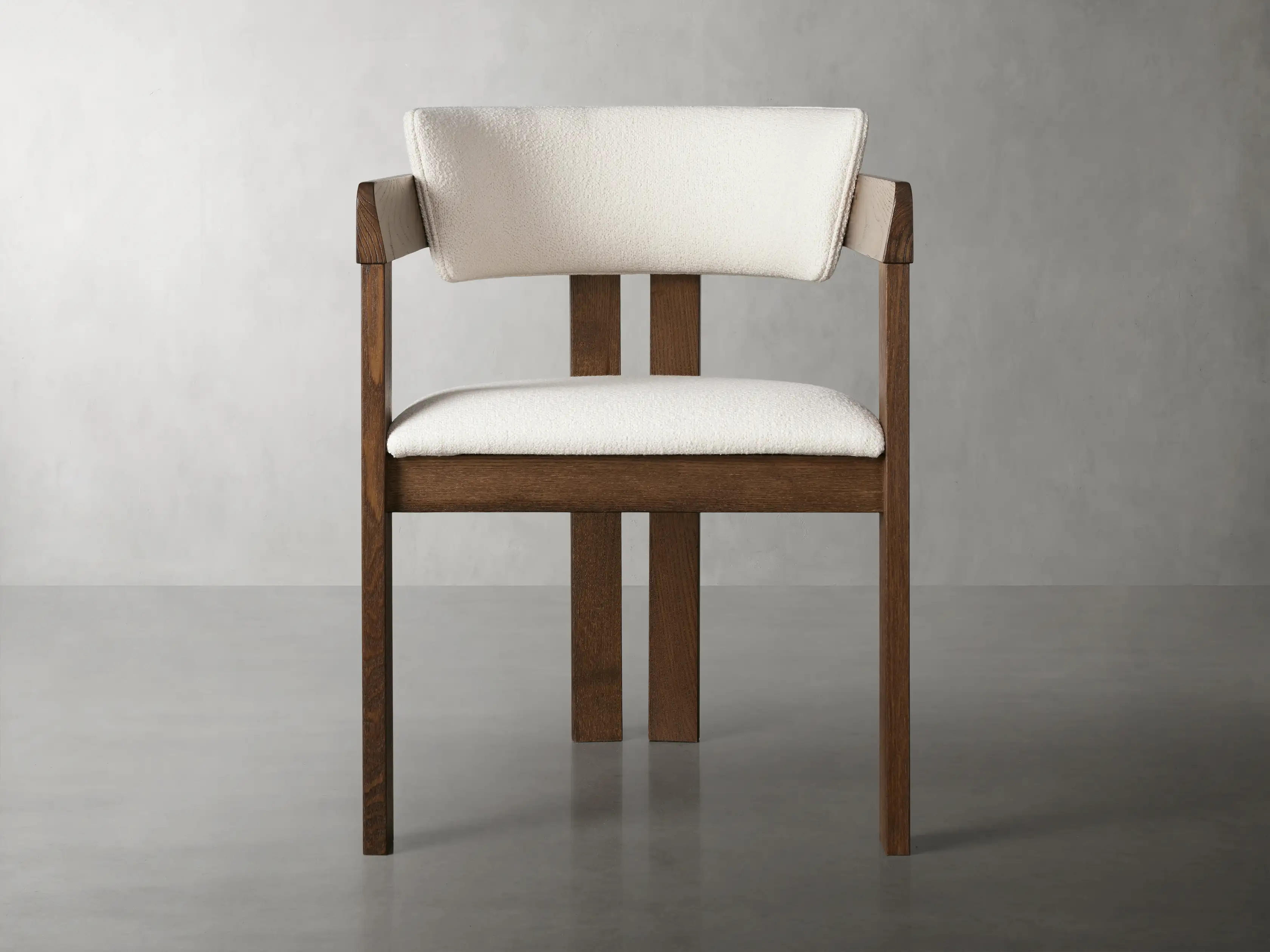 Rodin Dining Arm Chair in Cinder | Arhaus