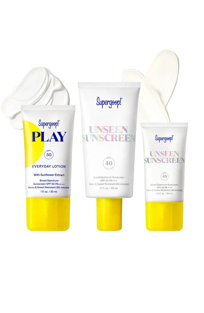 Unseen & Play Sunscreen SPF 50 Set USD $78 ValueSUPERGOOP!® | Nordstrom