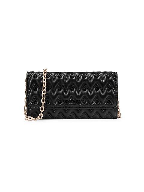 Valentino by Mario Valentino Cesare Sauvage Quilted Leather Chain Wallet on SALE | Saks OFF 5TH | Saks Fifth Avenue OFF 5TH