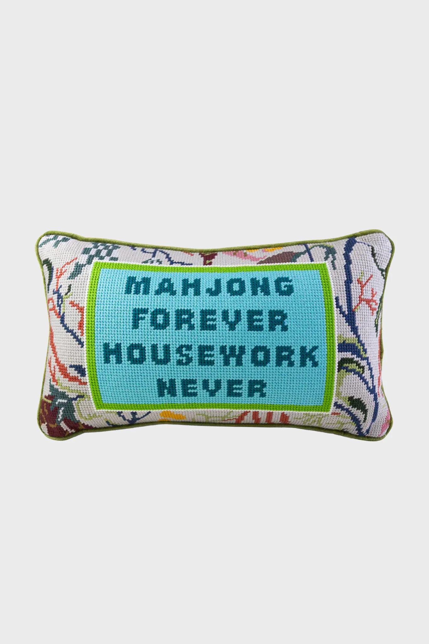 Mahjong Needlepoint Pillow | Tuckernuck (US)