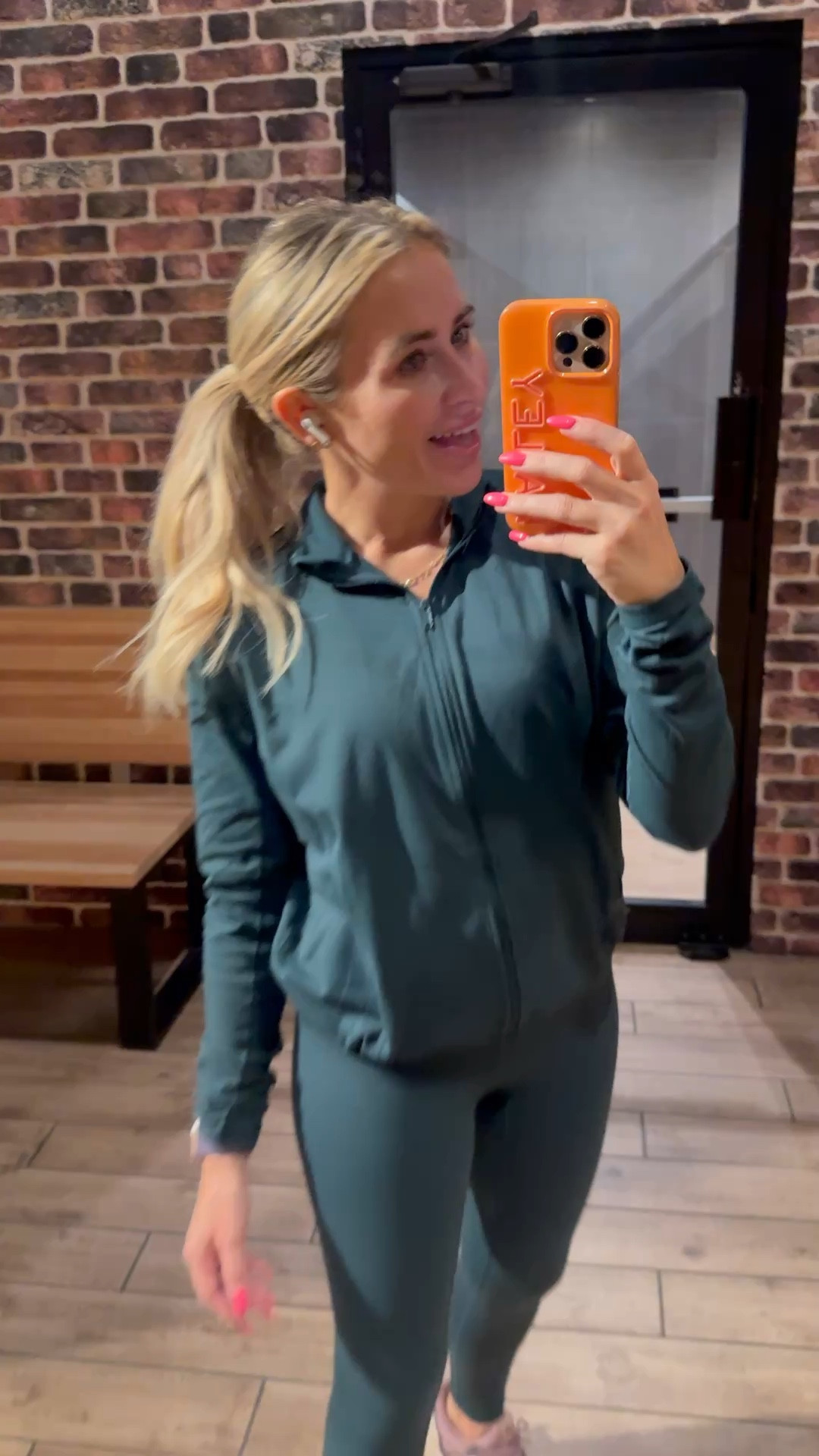 Workout Day 43 of 2026 - wearing a @Spanx set in this dark greeen color called meridian  

#LTKActive #LTKfitnessgoals #LTKselfcare