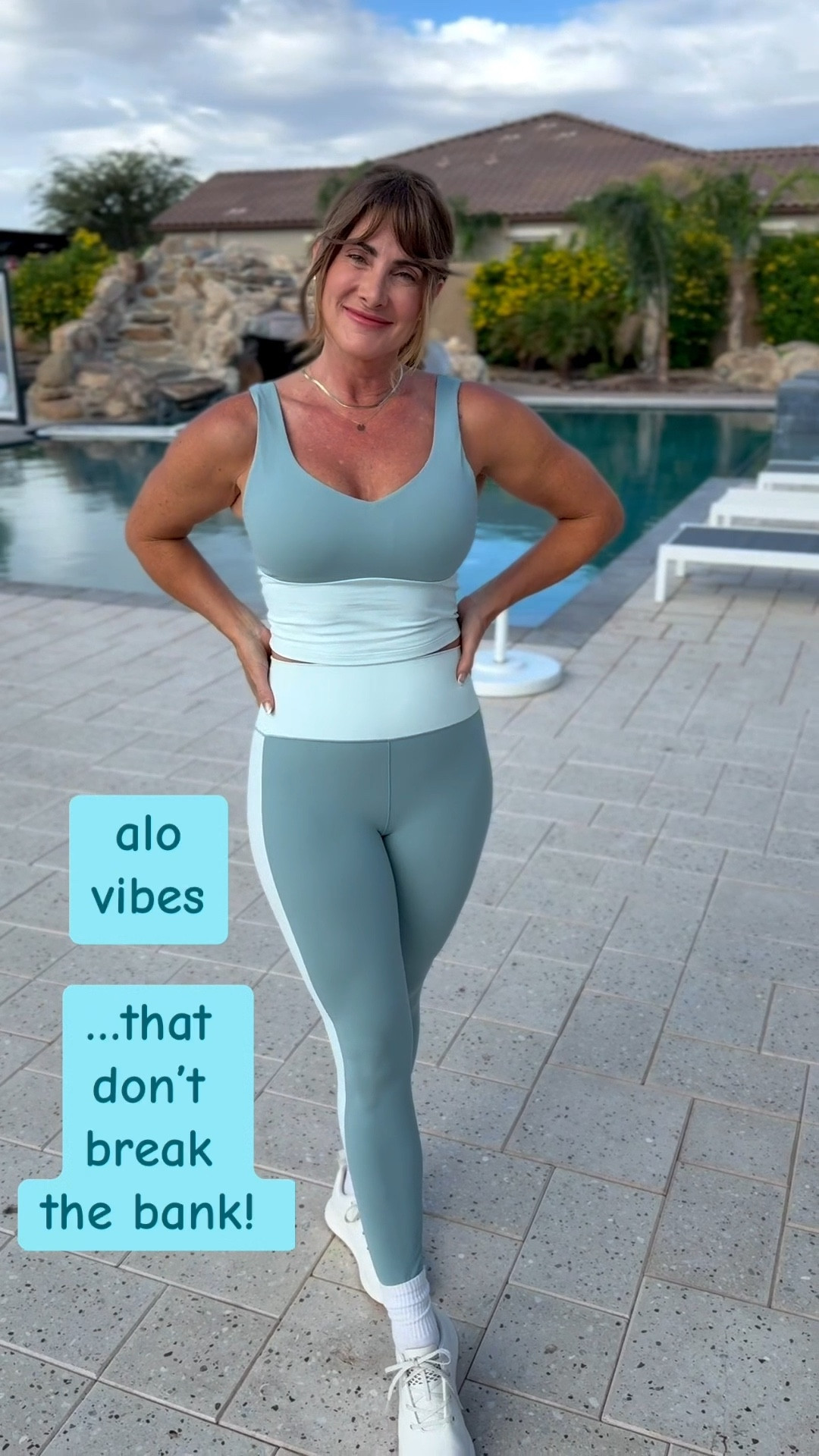 Buttery soft alo inspired set. 
50% off today! Also comes in a beautiful brown & cream color option. #aloinspired #luluinspired #vuoriinspired 

#LTKActive #LTKSaleAlert #LTKFindsUnder50