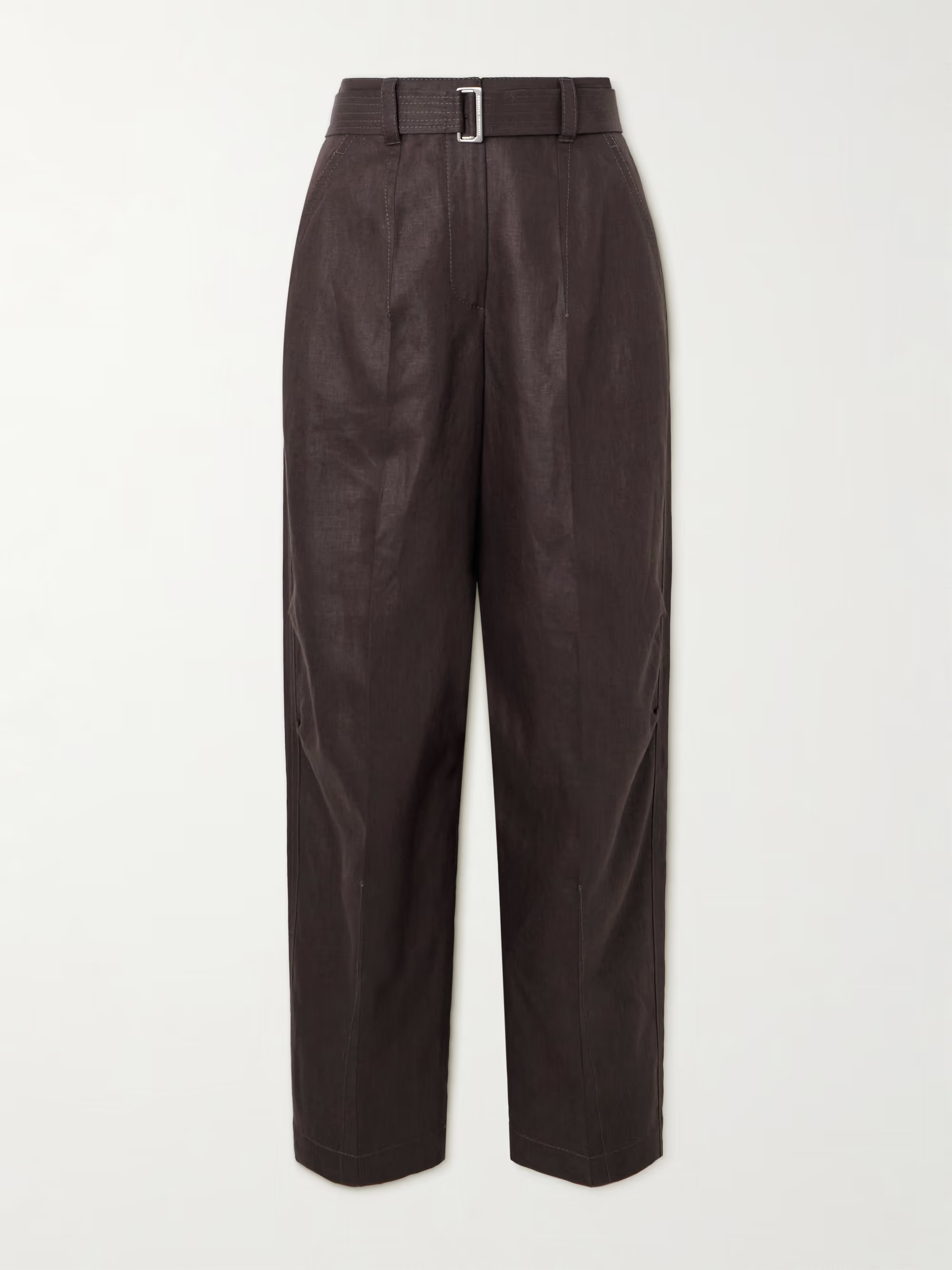 Belted linen tapered pants | NET-A-PORTER (UK & EU)