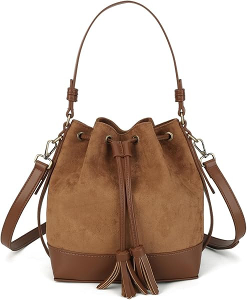 Slouchy Bucket Bag and Suede Crossbody Purse for Women | Amazon (US)