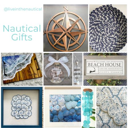 Nautical gifts and picks for home. 

#LTKGiftGuide #LTKSeasonal #LTKhome