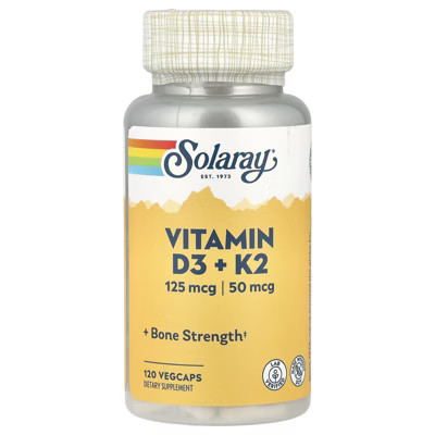 Solaray Vitamin D3 + K2, 120 VegCaps | Target