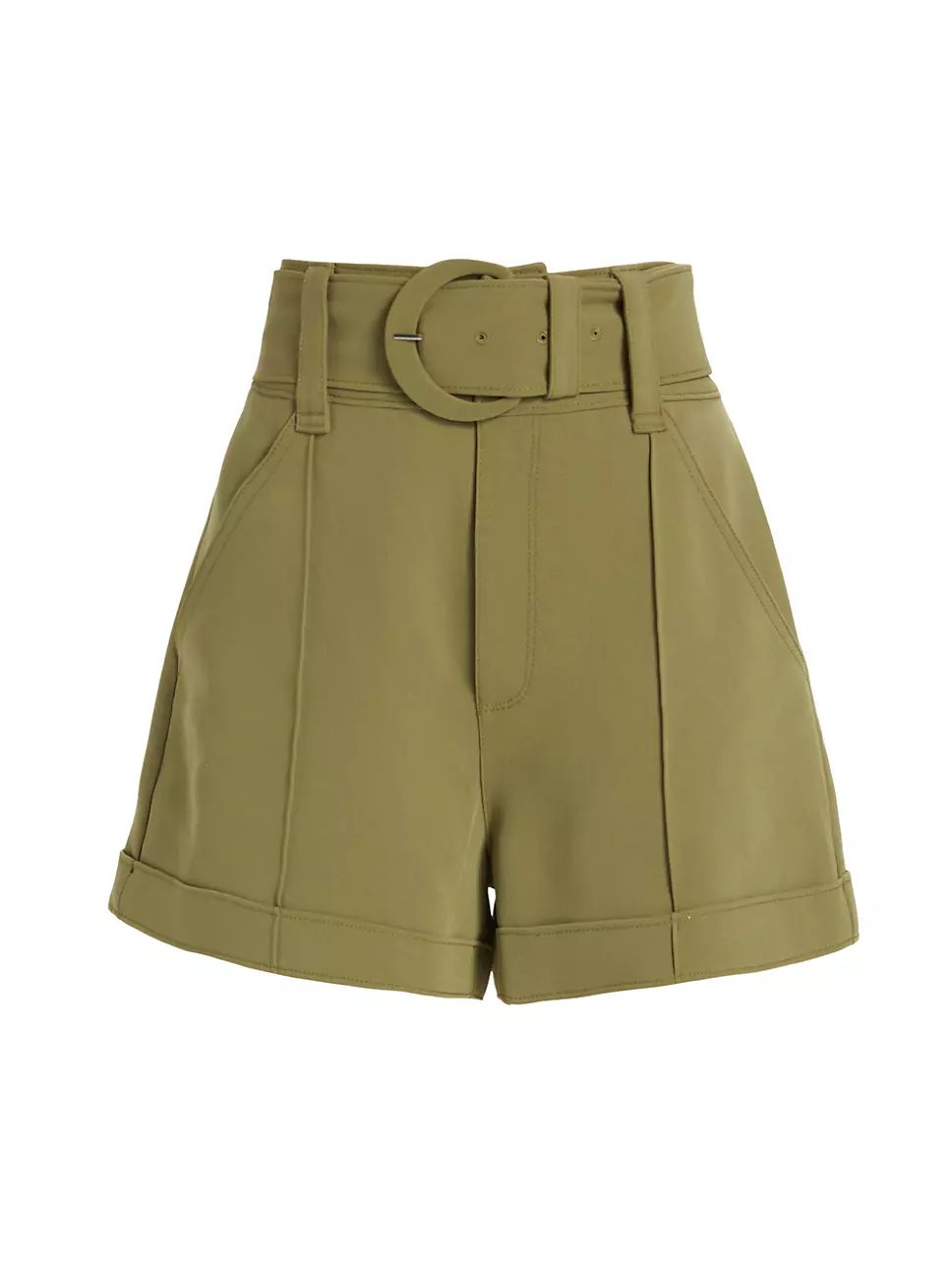 Aldi Belted High-Waisted Shorts | Saks Fifth Avenue