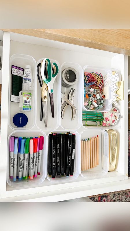 Just a few well placed drawer bins can make a huge diffence!! Use bins that have straight sides and wash up well! Sterilite to the rescue 

#LTKfamily #LTKunder50 #LTKhome