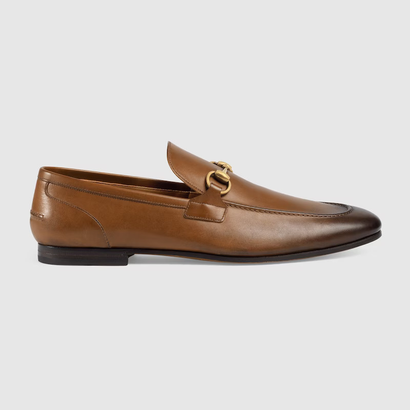GUCCI Men's Gucci Jordaan Loafer, Brown, Leather | Gucci (US)