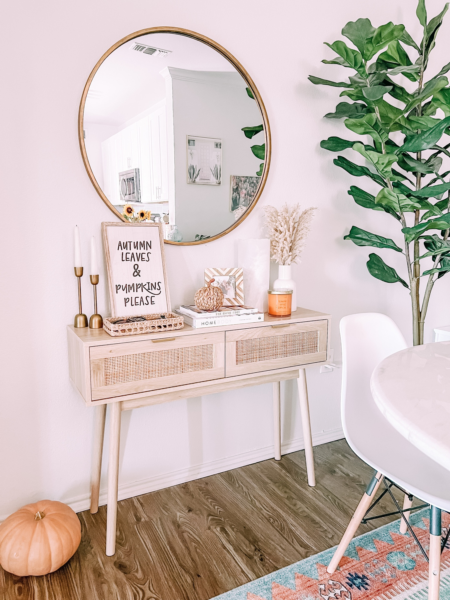 Fall entry table, entryway table, fall decor, fall home decor, Target fall decor, cane furniture, boho decor, boho home

#LTKhome #LTKSeasonal #LTKunder100