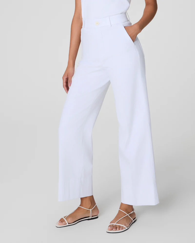 SPANXsupersmooth™ Stretch Twill Cropped Wide Leg Pant | Spanx