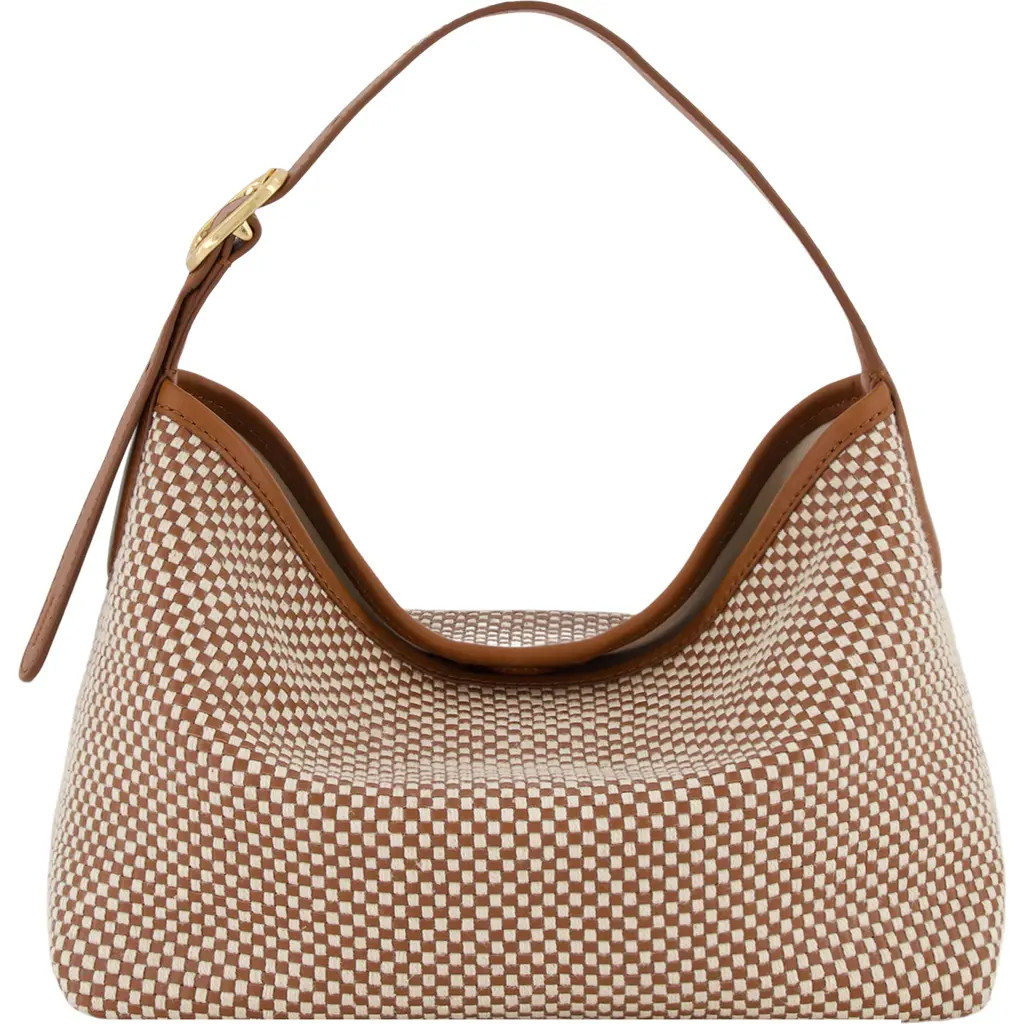 Vince Small Vivian Leather Hobo Bag in Saddle/Milk at Nordstrom Rack | Nordstrom Rack