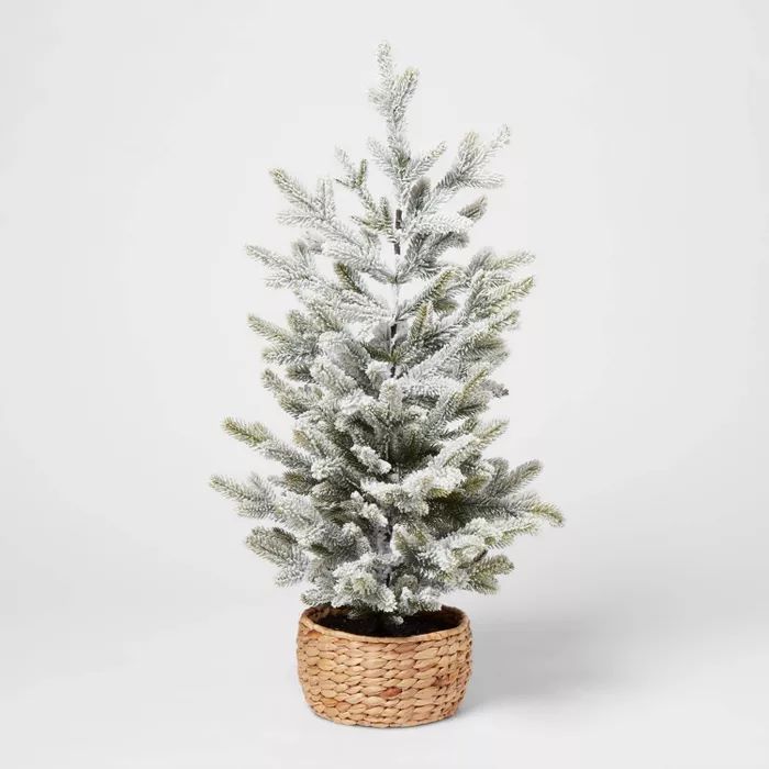 3ft Artificial Christmas Tabletop Flocked Tree - Threshold™ | Target