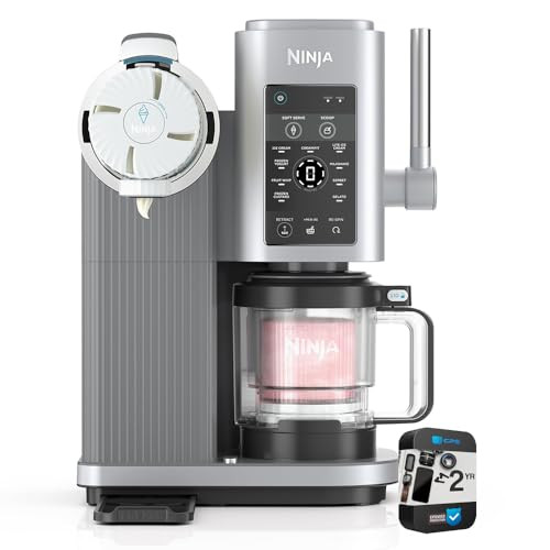 Ninja NC701 CREAMi Swirl 13-in-1 Soft Serve Ice Cream Machine (Renewed) Bundle with 2 YR CPS Enhanced Protection Pack | Amazon (US)