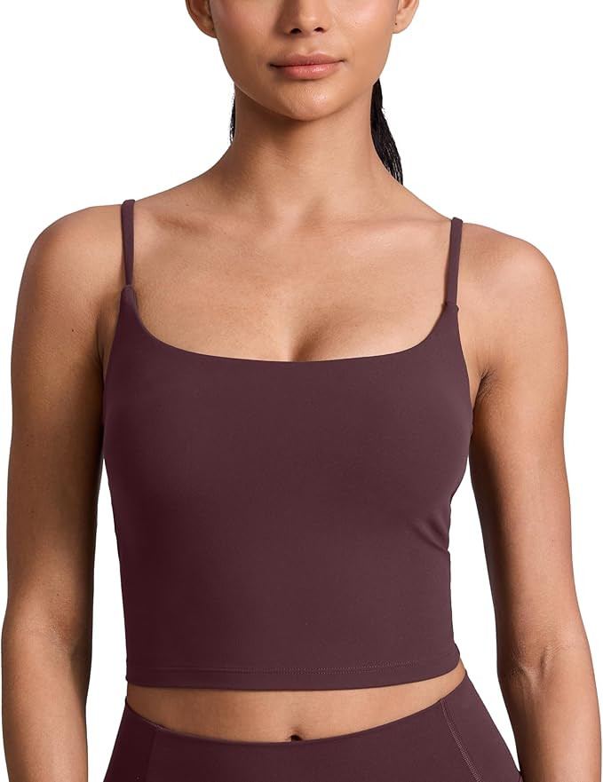 CRZ YOGA Butterlift Scoop Neck Crop Tank Top | Amazon (US)