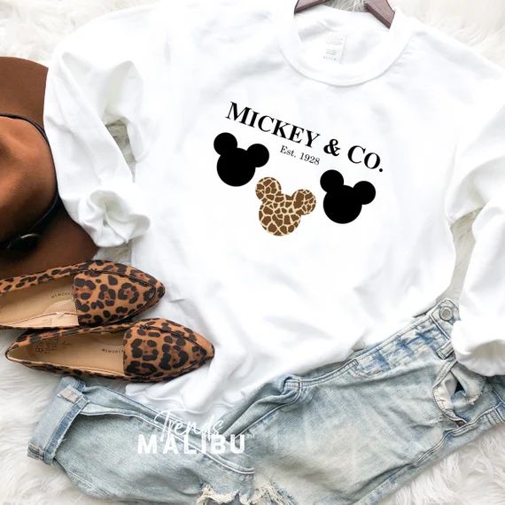 Mickey and Co Sweatshirt, Tiffany Sweater, Mickey Shirt, Disney Holiday Vacation, Disney Shirt, M... | Etsy (US)