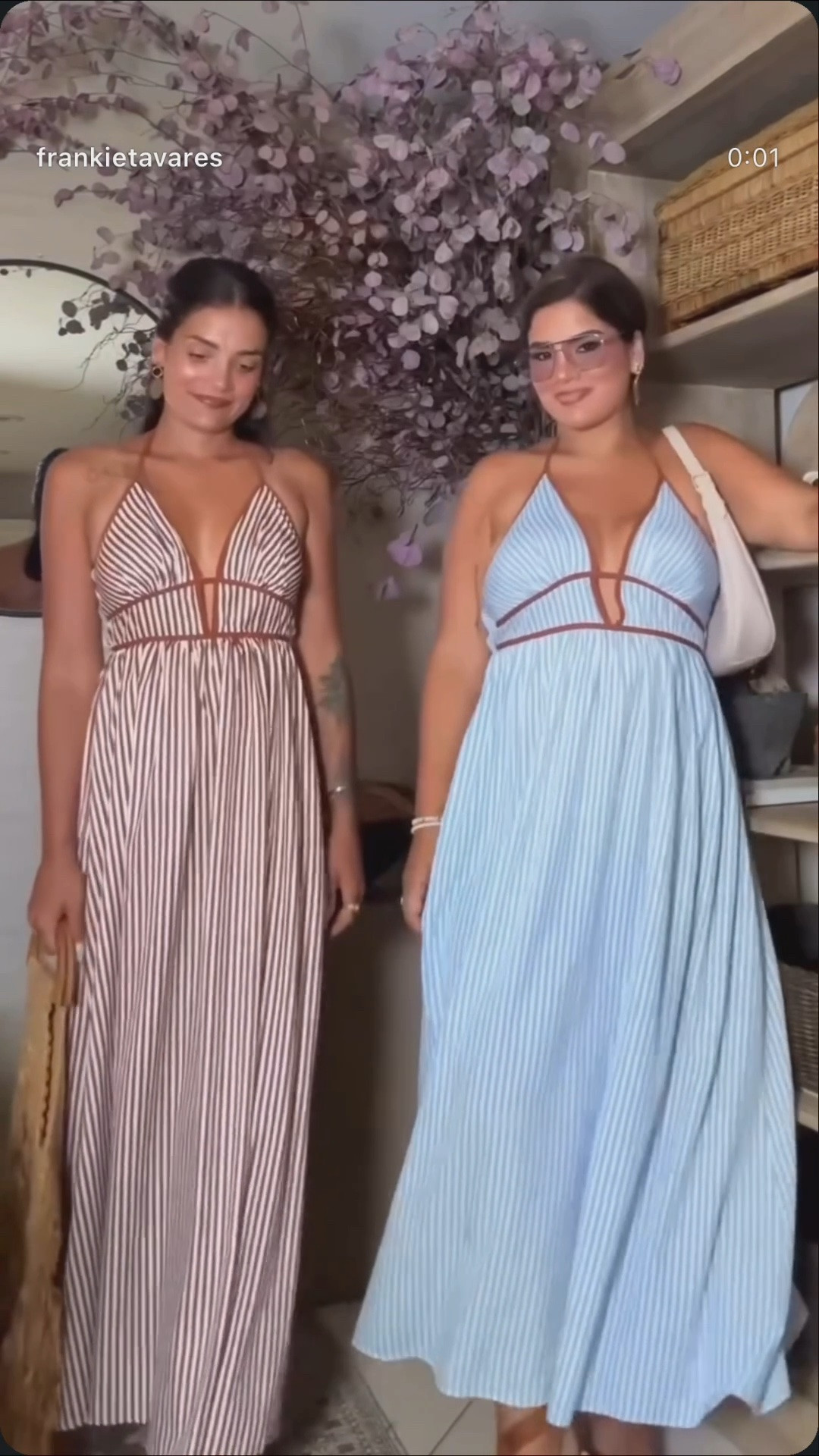 ☀️ Soaking up the last days of summer in the perfect maxi dress! These lightweight spaghetti strap dresses are easy to throw on, effortlessly flattering, and can be styled up or down for just about any occasion. Pair them with sandals for a casual daytime look or dress them up with wedges and accessories for vacation dinners, weddings, or date nights.

These are the kind of dresses you’ll keep reaching for all season long! 🤎

Sizing:
✨ Chris is wearing a Small (5’11”, 145 lbs) and typically wears Small–Medium.
✨ Frankie is wearing a Large (5’9”, 190 lbs) and typically wears Large–XL.

#LTKStyle #LTKFashion #AmazonFashion #AmazonFinds #MaxiDress #SummerStyle #EndOfSummerStyle #VacationOutfit #ResortWear #SpaghettiStrapDress #DateNightStyle #WeddingGuestDress #CurvyStyle #MidSizeFashion #SizeInclusiveFashion #FallTransitionStyle

#LTKootd #LTKOver40 #LTKMidsize