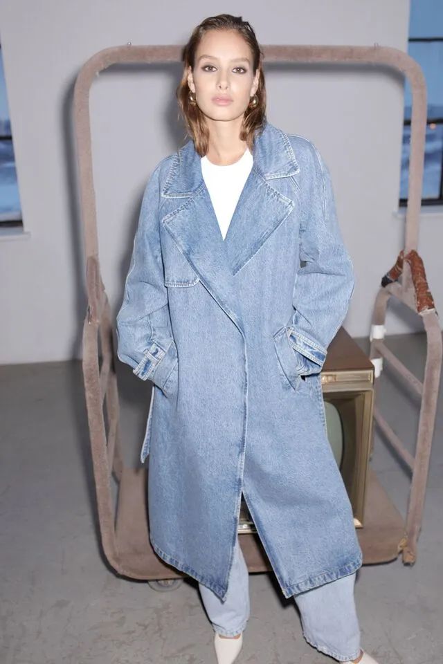 Denim Trench Coat | Dynamite Clothing