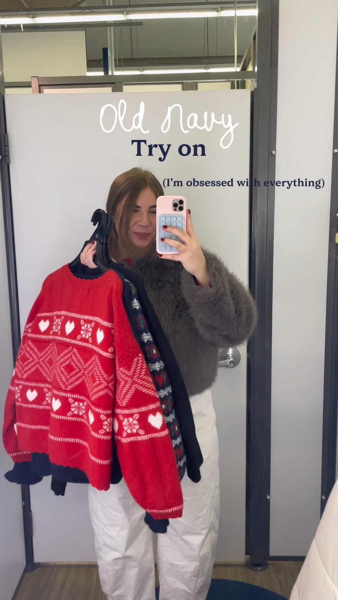 Old navy does it again! I was actually so obsessed with all of these when I tried them on. I’m loving the quality of the sweaters and the cute trim on the heart one! Definitely worth the purchase🤍 

#LTKHoliday #LTKFindsUnder50 #LTKdayinmylife
