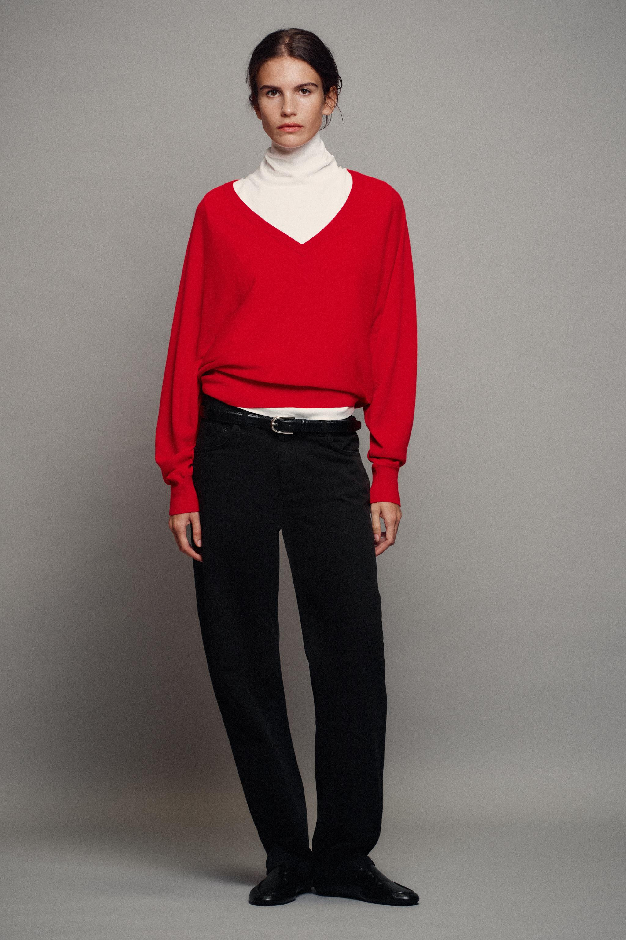 WOOL V-NECK JUMPER | Zara US