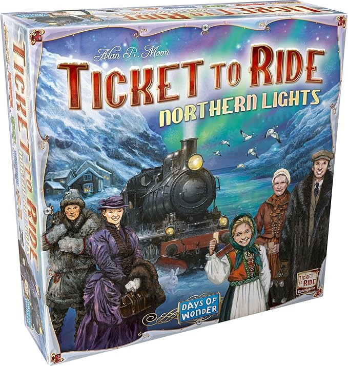 Asmodee Ticket to Ride Northern Lights Board Game - Scenic Train Routes Across Nordic Countries, ... | Amazon (US)