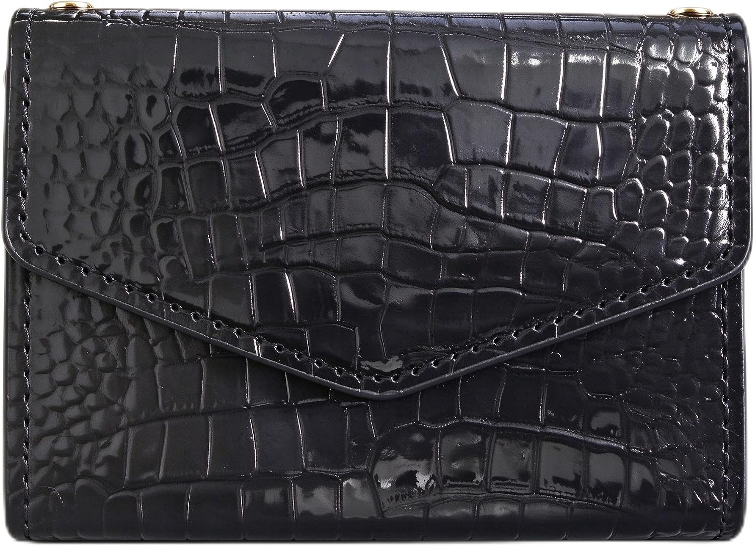 Women Crocodile Pattern Card Holder, Faux Leather Accordion Card Wallet, Small Envelope Style Credit Card Case for Daily Use | Amazon (US)