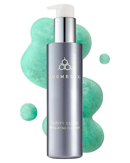 COSMEDIX Purity Clean Exfoliating Facial Cleanser – Moisture-Rich Rejuvenating Face Wash for Fi... | Amazon (US)