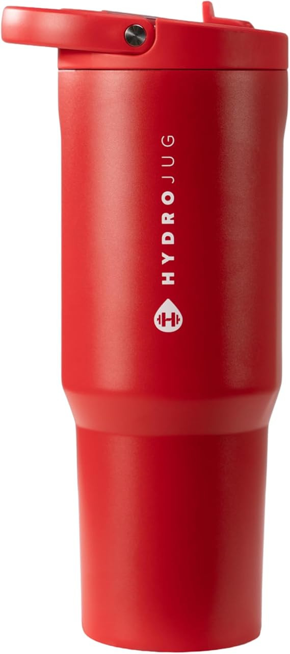 HydroJug Sport - Stainless Steel Tumbler with Straw, Vacuum Insulated, 32oz Leakproof Water Bottl... | Amazon (US)