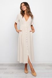 Miraloma Dress - Beige | Petal & Pup (US)