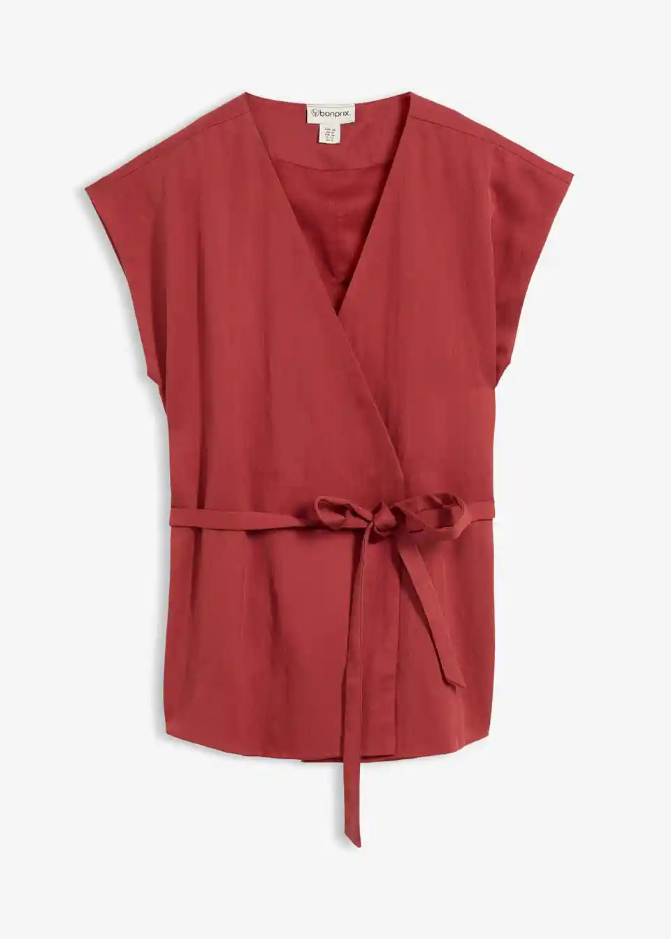 Westentop mit G\u00fcrtel aus softem Viskose-Mix - rot | bonprix | Bonprix DE