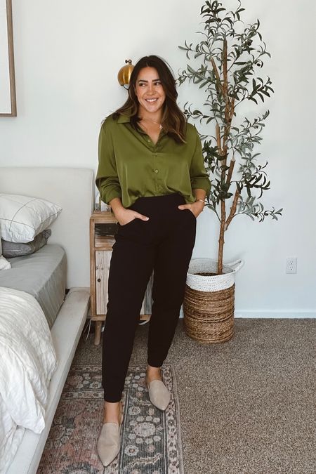 Business casual, workwear, business professional, teacher outfit, meeting attire, boss babe style. 

Pants XL (size up) code NINAXSPANX 
Shirt L (could size down) code balkanina20

#LTKstyletip #LTKmidsize #LTKworkwear