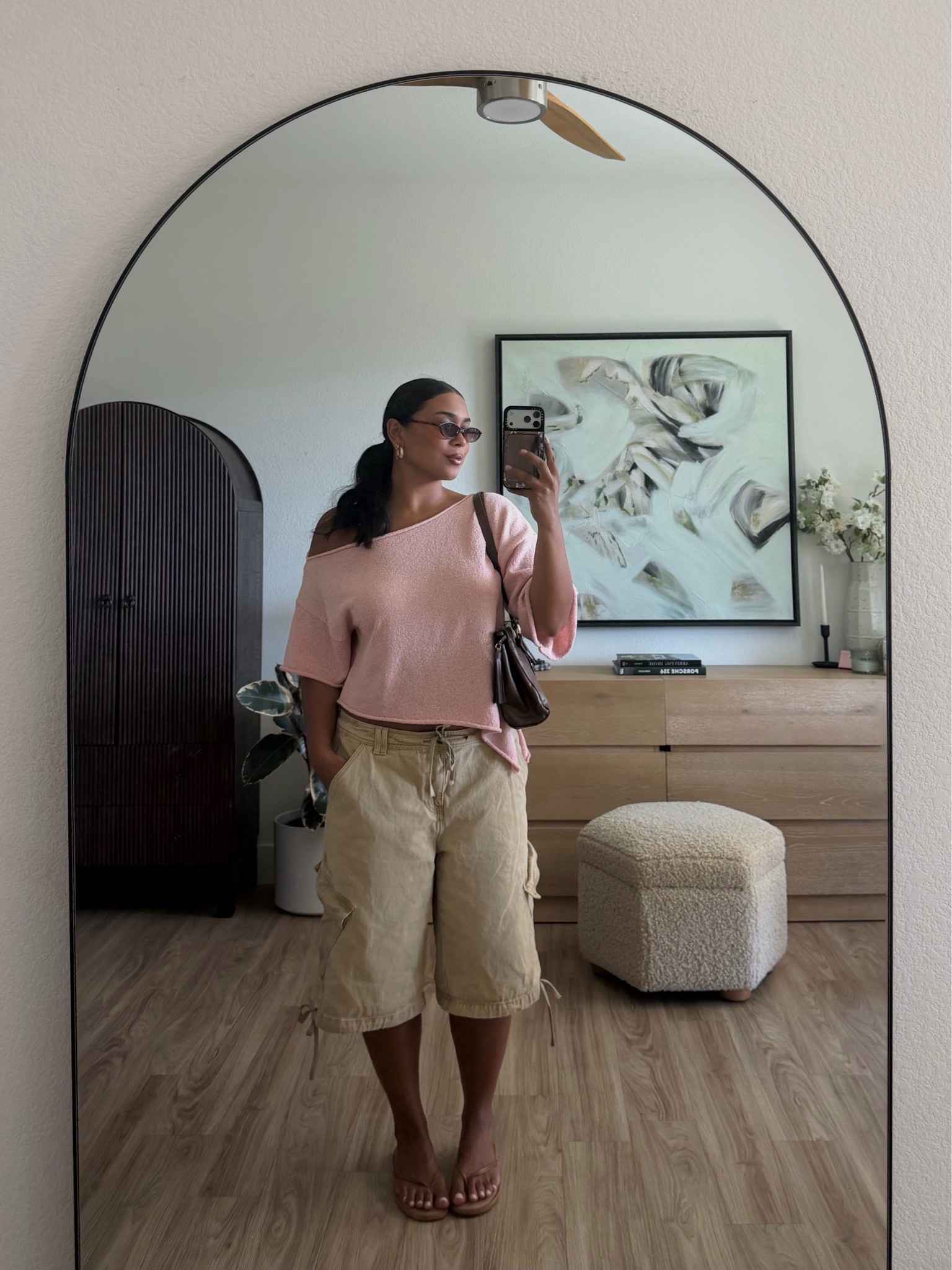casual summer outfit of the day💗 cargo jorts are princesspolly (runs true to size, wearing a US 10)

#LTKootd #LTKMidsize