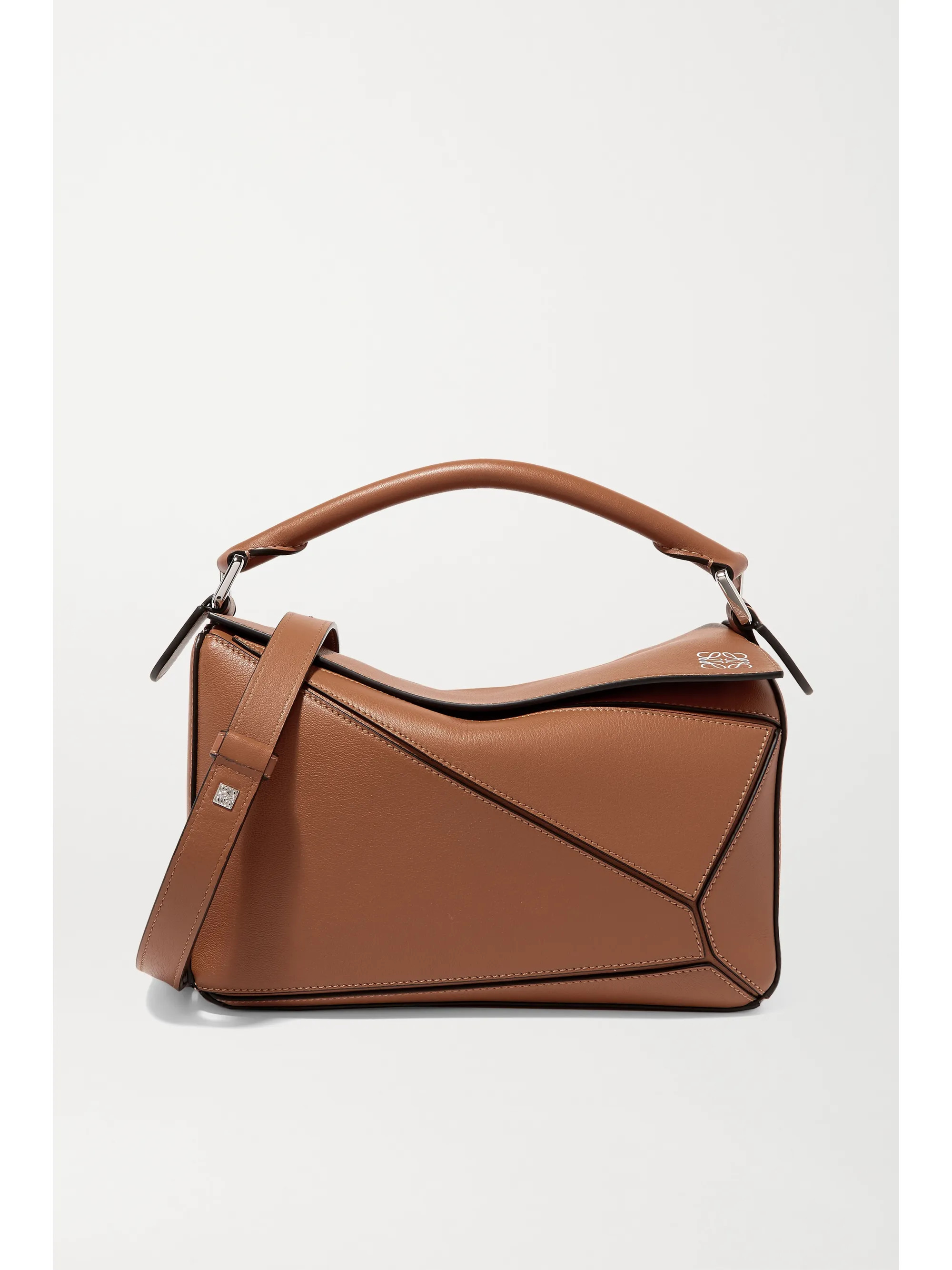 Tan Puzzle small leather shoulder bag | Loewe | NET-A-PORTER | NET-A-PORTER (US)