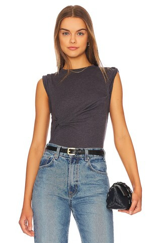 Free People x REVOLVE Flipside Muscle Tee in Black from Revolve.com | Revolve Clothing (Global)