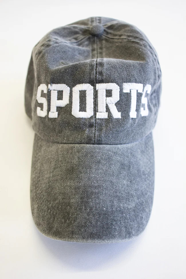Sports Embroidered Baseball Cap | The Pink Lily Boutique